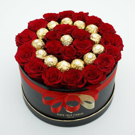 Roses & Fererro Rocher in a Box