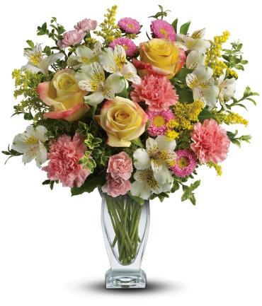 Mixed Flowers in a Vase