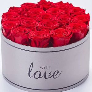 Arrangement of Roses in a Box