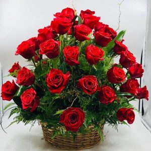 50 Roses Basket