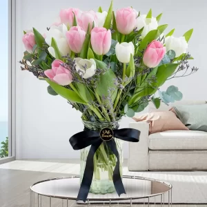 TULIPS IN A VASE
